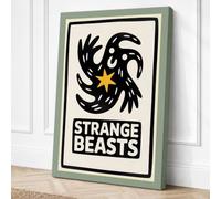 Strange Beasts Graphic Art Canvas Wall Art Print 30x20 Inch (76 x 51 cm)