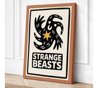 Strange Beasts Graphic Art Canvas Wall Art Print 30x20 Inch (76 x 51 cm)