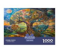 Strange Big Tree 1000 Pieces Premium Jigsaw Age 12+ Cool Collage Effect, Fun Details, Educational, Challenging Puzzle Games 70x50cm/1000pcs