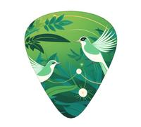 Strange Bird Printed pick set - 12 pieces, thin, medium and thick guitar picks, suitable for guitar, bass, electric guitar and ukulele