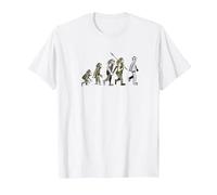 Strange Brew Evolution to Legos Cartoon T-Shirt, Men, White, 4X-Large