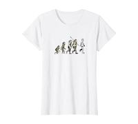 Strange Brew Evolution to Legos Cartoon T-Shirt, Women, White, 3X-Large