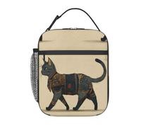 Strange Clothing Cat Lunch Box- Reusable Thermal Tote with 3-Layer Insulation, Leakproof & Easy to Clean - Lunch Box for Office, Gym, Picnic