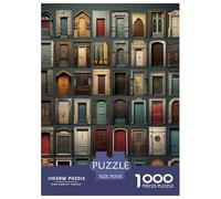 Strange Coloured Doors 1000 Piece Paper Jigsaw Puzzle Colourful Educational Games for Adults And Kids 70x50cm/1000pcs