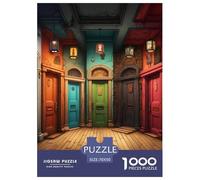 Strange Coloured Doors 1000 Piece Paper Jigsaw Puzzles Animation What Happens Next Beautiful Decoration for Adults And Kids 70x50cm/1000pcs