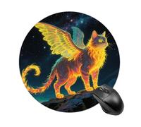 Strange Creature Mouse Pad Round Laptop Mouse Mat Cute Computer Mousepad Keyboard Pad Non-Slip Desk Pads for Gaming Office Work Home