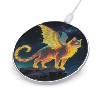 Strange Creature Wireless Charger with USB Cable Qi-Certified 10W Fast Wireless Charging Pad Portable Charging Station Anti-Slip Slim Charger Mat for All Qi-Enabled Phones
