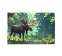 Strange Deer 1000 Piece Jigsaw Puzzles For Adults Wooden Puzzles For Adults Gifts Home Decor