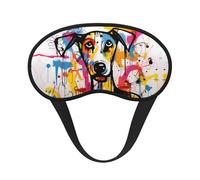 Strange Doodle Dog Full-Coverage Sleep mask Full-Coverage Sleep mask Relaxing Stress-Free Nighttime Eye mask