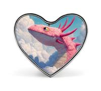 Strange Dragon Fantasy Axolotl Enamel Lapel Pin Heart Badge Brooches for Women Men Jewelry Backpack Hats Decor