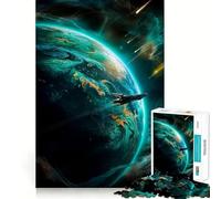 Strange Green World 1000 Piece Jigsaw Puzzles for Teenagers Smart Game Bonding Time Image Assembly Fine Art Piece 38x26cm