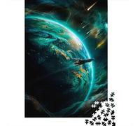 Strange Green World Adult 1000-Piece Jigsaw Puzzle, 70x50cm/1000pcs, Low-dust White Pieces for Sorting; Easy to Continue on Another Evening
