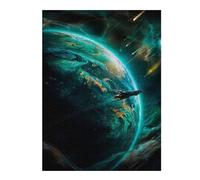 Strange Green World Artistic Jigsaw Puzzle for Adults, 500 PCS