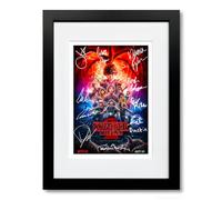 Strange Hawkins Thing Cast Signed Autograph A4 Poster Photo Print Photograph Artwork Wall Art Picture TV Show Series Season Gift (Season2, A4 Framed & Mounted)