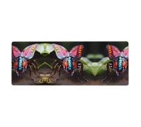 Strange Insects Mouse Pad 11.8x31.5 in. Non-Slip Base for RGB Keyboard, Mouse and Laptop, Suitable for Gaming and Office.