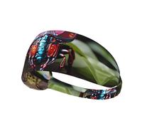 Strange Insects Printed Elastic Sports Headband â€“ Ideal for running, tennis, yoga and indoor fitness