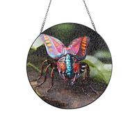 Strange Insects Stained Glass Sun Catcher for Window Garden Hanging Suncatchers Balcony Decor Gift 4in（10cm）
