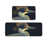 Strange Little Bird Rug Cushioned Kitchen Rugs Sets Of 2 Comfort Standing Mat For Home Decor Sink,Kitchen Mats For Floor Non Slip Washable ，Laundr 17"X47"+17"X30"