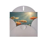 Strange Little Fish Greeting Card with Gray Envelope Holidays Birthdays Weddings Anniversaries Write Unique Blessings