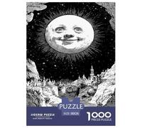 Strange Moon Jigsaw Puzzles Great Gift for Adults 1000 Piece Fun Challenging Home Decoration Brainteasing Funky Planet Jigsaw Puzzle for Adults 38x26cm/1000pcs