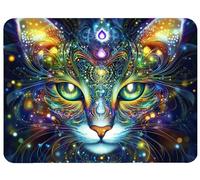 Strange Mouse Mat 320x260x3mm Cat Mouse Pad, Thick Non-Slip Rubber Base Desk Mat and Stitched Edge, Optimised for Gaming Sensors Mousepad Office Accessorie for Home Computers Learning Laptop, Model896