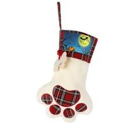 Strange Night Christmas Ornament Heat-presed Dog Paw Christmas Stockings Personalized Cute Stockings Ornaments for Family Holiday Fireplace Xmas Decorations