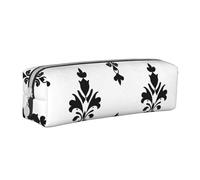 Strange Pattern Pencil Case Portable Cylindrical Pencil Pouch with Zipper Leather Cosmetic Pouch Bag