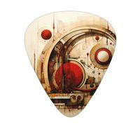 Strange Patterns Printed pick set - 12 pieces, thin, medium and thick guitar picks, suitable for guitar, bass, electric guitar and ukulele