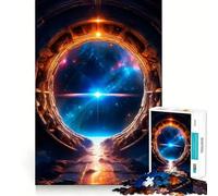Strange Portal Jigsaw Puzzles 1000 Piece for Teenagers Enhance Memory Leisure Time Solid Cut Santa Wish Item 38x52cm