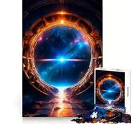 Strange Portal Jigsaw Puzzles 1000 Piece for Teenagers Enhance Memory Leisure Time Solid Cut Santa Wish Item 38x52cm
