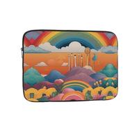 Strange Rainbow Printed 13 inch Laptop Bag - Shockproof Portable Laptop Inner Pocket for Business, Travel, School, Office