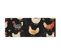 Strange Spotted Hen Mouse Pad In Big Extended Non-Slip Rubber Base Mousepad With Stitched Edges Gaming Pc Desktop Large Mouse Pad 11.8x31.5