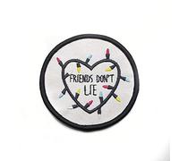 Strange Things Inspired Friends Dont Lie Woven Patch Clothes Appliqué