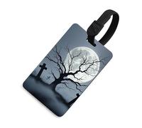 Strange Tomb Luggage Tag TPU Bag Tag Travel Airplane Essentials Personalized Luggage Tags Holder with Lanyard Name Id Identifier Card for Suitcase Backpack Toolbox