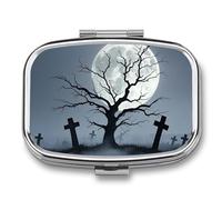Strange Tomb Pill Box Pill Case Cute Pill Organizer Pill Holder Medicine Pill Organizer Pill Container Daily Pill Organizer Small Pill Box Pill Case for Purse Pocket