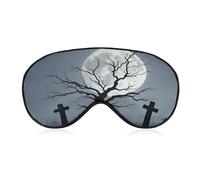 Strange Tomb Sleep Mask Light Blocking Eye Cover Polyester Eye Mask with Elastic Strap Blindfold for Side Sleeper Sleeping Masks Face Hugging for Women Men Travel