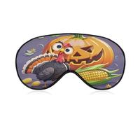 Strange Turkey Sleep Mask Light Block-Out Eye Mask for Side Sleeper Pressure-Free Soft Night Blindfold with Adjustable Strap Breathable Sleep Eye Cover for Travel