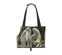 Strange white dragon print Puppy Carrier Walking Dog Bags Pets Dogs Carrier Bags for small Dogs and Cat and Rabbit