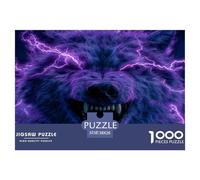 Strange Wolf Jigsaw Puzzles 1000 Pieces Ideal for Adults, Teens, And Kids Impossible Educational Games Challenging Cartoon Style Beautiful Decoration 38x26cm/1000pcs