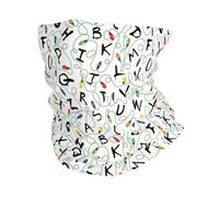 Stranger Letter Things,Bandana Neck Gaiters Multifunctional Headwear Scarf Face Shield Headband Neck Warmer Tube
