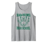 Stranger Things 1986 Tigers Hawkins High School Tank Top, Men, Heather Grey, Large