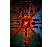 Stranger Things (2016) (Season 4) V7 Tv Show Poster Framed or Unframed Glossy Poster (A4-210 × 297 mm Unframed) (A4 210 × 297 mm Black Framed) (A3-297 × 420 mm Unframed)