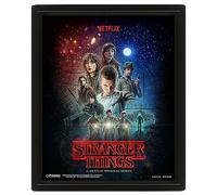 Stranger Things 3D Lenticular Poster Season 1 25cm x 20cm x 1.3cm in Box Frame - Official Merchandise