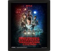 Stranger Things 3D Lenticular Poster Season 1 25cm x 20cm x 1.3cm in Box Frame - Official Merchandise