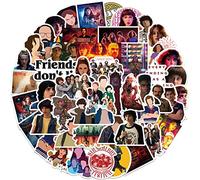 Stranger Things 4 Stickers for Water Bottle, 50pcs Cool TV Waterproof Vinyl Decal for Teen Girl Laptop Skateboard Phone Guitar Travel Case Bike (Stranger Things 4)