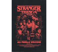 Pyramid International Stranger Things 5 (All Friends Welcome) 91.5cm x 61cm Maxi Poster, Official Licensed Netflix Wall Art, One Size