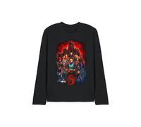Stranger Things 5 Poster Long Sleeve T-Shirt, Black | Size: Small Stranger Things Black S