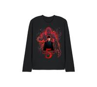 Stranger Things 5 Poster Sorcerer Will Versus Vecna Long Tee, Black | Size: XL Stranger Things Black XL