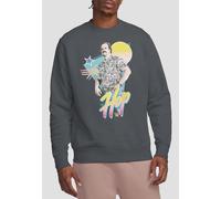 Stranger Things 80'S Jim Hopper Sweatshirt, Charcoal in Grey | Size: Small Stranger Things Grey S