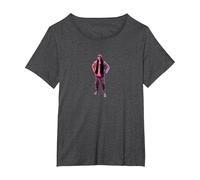 Stranger Things Argyle T-Shirt, Women's Plus, Dark Heather Grey, 3X